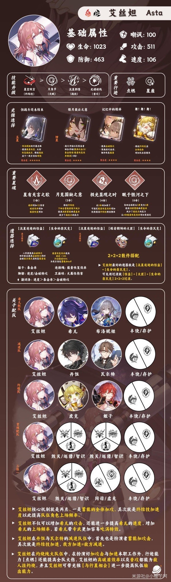 崩坏星穹铁道艾丝妲培养攻略大全_艾丝妲光锥阵容怎么选