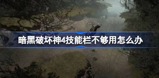 暗黑破坏神4技能栏不够用怎么办-暗黑破坏神4技能栏太少一览