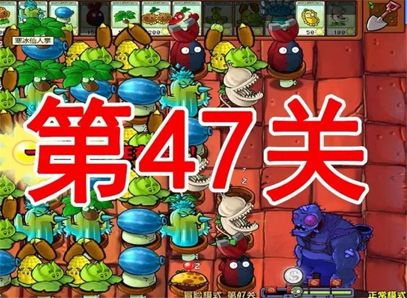 植物大战僵尸杂交版47关怎么过